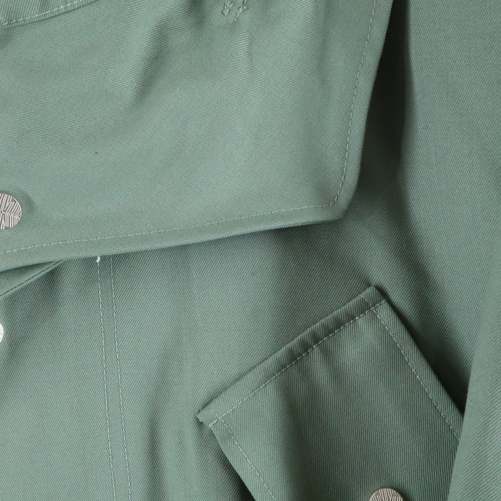 FFFPOSTALSERVICE(トリプルエフポスタルサービス) 25AW Wool Cargo Fishtail Parka カーゴフィッシュテイルロングパーカージャケット FFFPSFW2507 グリーン