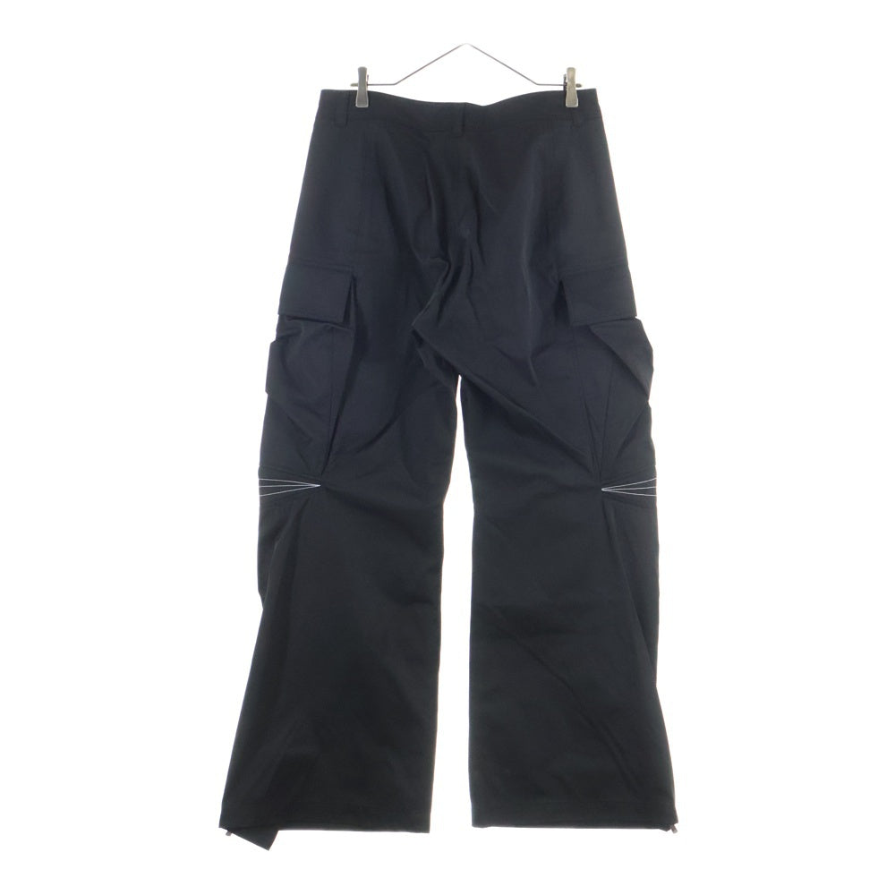 FFFPOSTALSERVICE(トリプルエフポスタルサービス) 25AW Articulated Knee Dart Cargo Trousers ニーダートカーゴパンツ FFFPSFW2519 ブラック