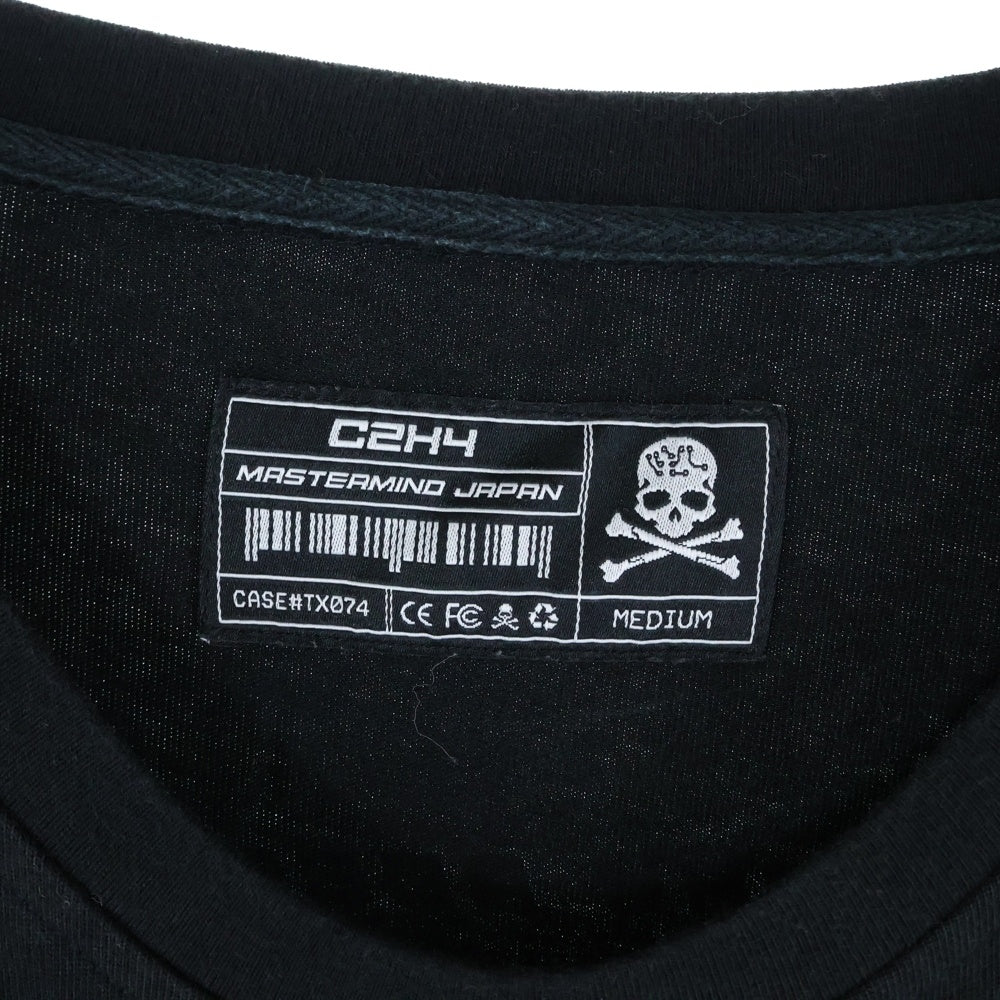 mastermind JAPAN(マスターマインドジャパン) ×C2H4 Japan Robotics Logo Tee ジャパンロボティクスロゴプリント半袖Tシャツ ブラック