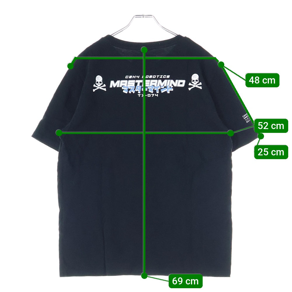 mastermind JAPAN(マスターマインドジャパン) ×C2H4 Japan Robotics Logo Tee ジャパンロボティクスロゴプリント半袖Tシャツ ブラック