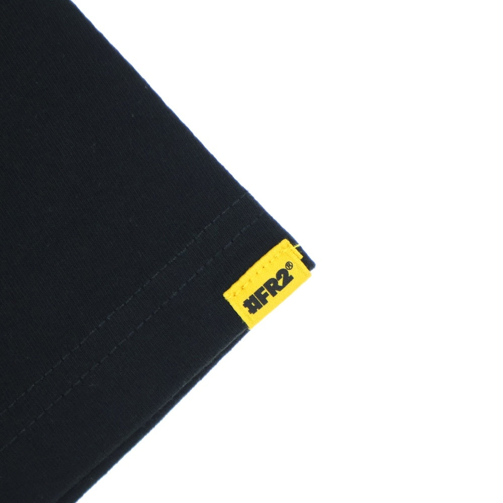 FR2(エフアールツー) Embroidery No Smoking クルーネック半袖Tシャツ ブラック