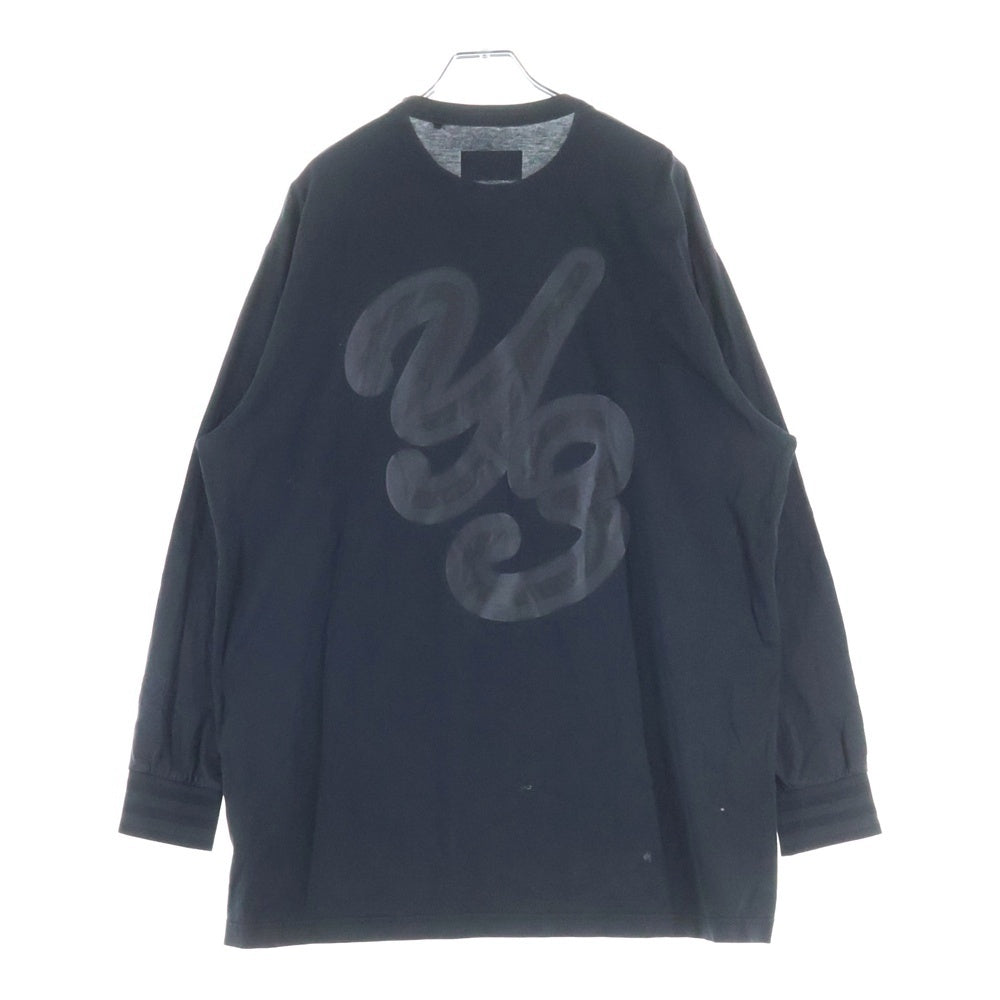 Y-3(ワイスリー) バックグラフィックロゴ L/S TEE ロングTスリーブTシャツ ブラック IQ2146