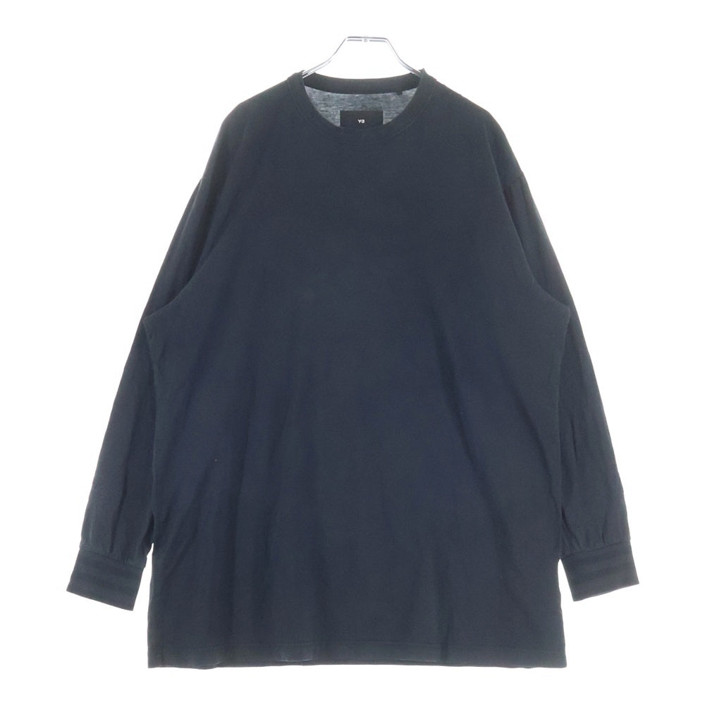 Y-3(ワイスリー) バックグラフィックロゴ L/S TEE ロングTスリーブTシャツ ブラック IQ2146