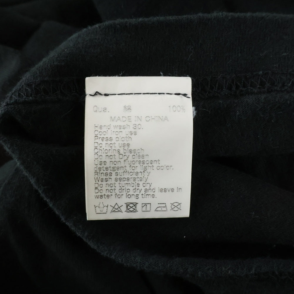 FR2(エフアールツー) MLB NYロゴ刺繍 クルーネック半袖Tシャツ ブラック