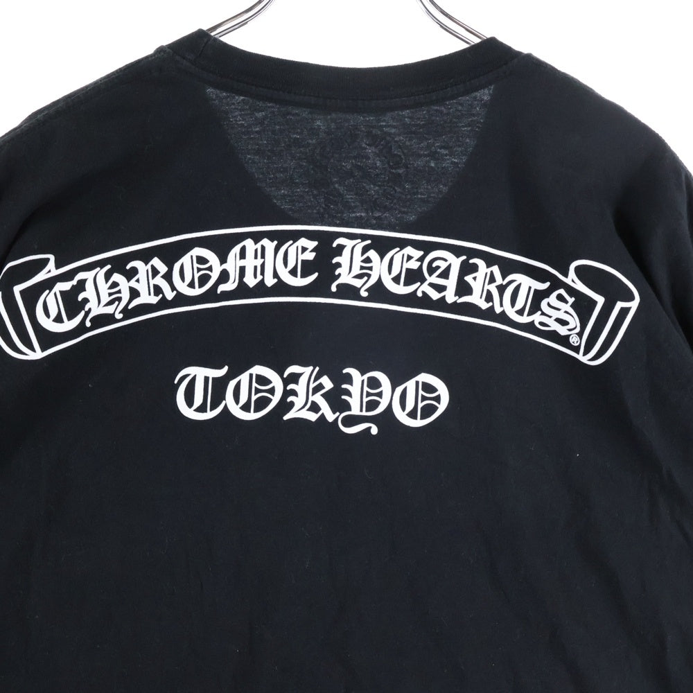 CHROME HEARTS(クロムハーツ) TOKYO 東京限定 バックスクロールラベル 両面プリント半袖Tシャツ カットソー ブラック
