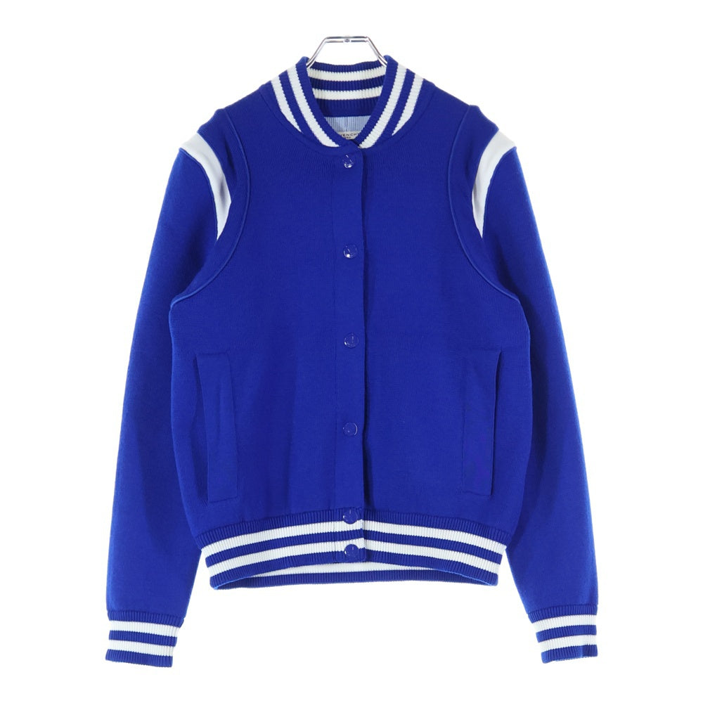 GIVENCHY(ジバンシィ) 18SS ウールニットロゴボンバージャケット BW000H4Z04 ブルー