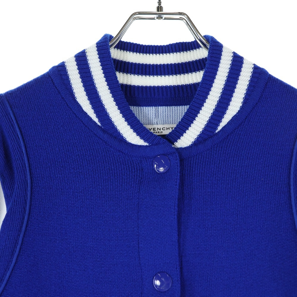 GIVENCHY(ジバンシィ) 18SS ウールニットロゴボンバージャケット BW000H4Z04 ブルー