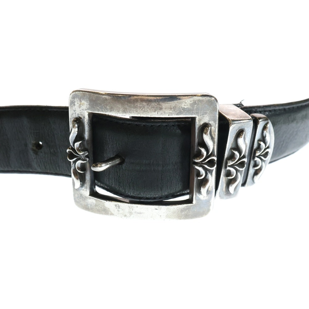 CHROME HEARTS(クロムハーツ) BLT 3PC OTJ 1.5 フィリグリーOTJバックルレザーベルト シルバー/ブラック
