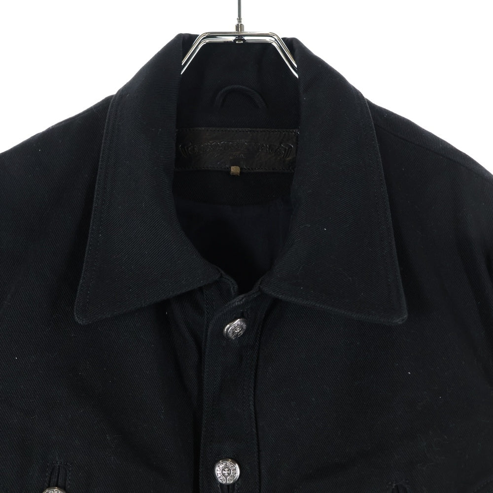 CHROME HEARTS(クロムハーツ) OLD DENIM CLASSIC JEAN オールド バックフレアニーウエスタンデニムジャケット ブラック