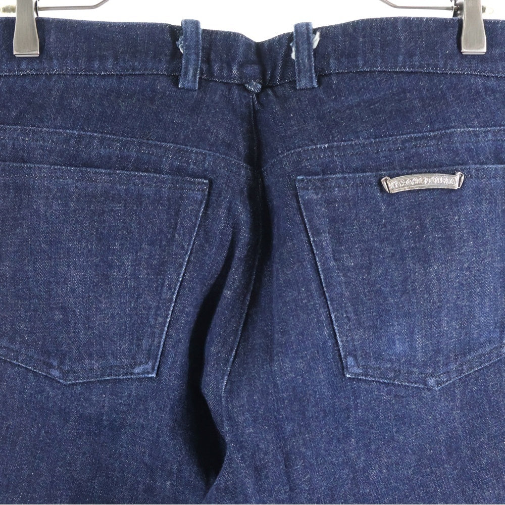 CHROME HEARTS(クロムハーツ) OLD FLEURKNEE DNM PANTS オールド フレアニーデニムパンツ インディゴブルー
