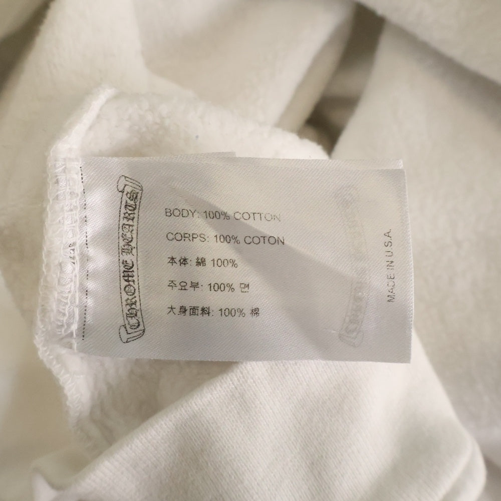 CHROME HEARTS(クロムハーツ) WWW.CHROMEHEARTS.COM HOODIE オンライン限定 ホースシュープリントプルオーバーフーディーパーカー ホワイト