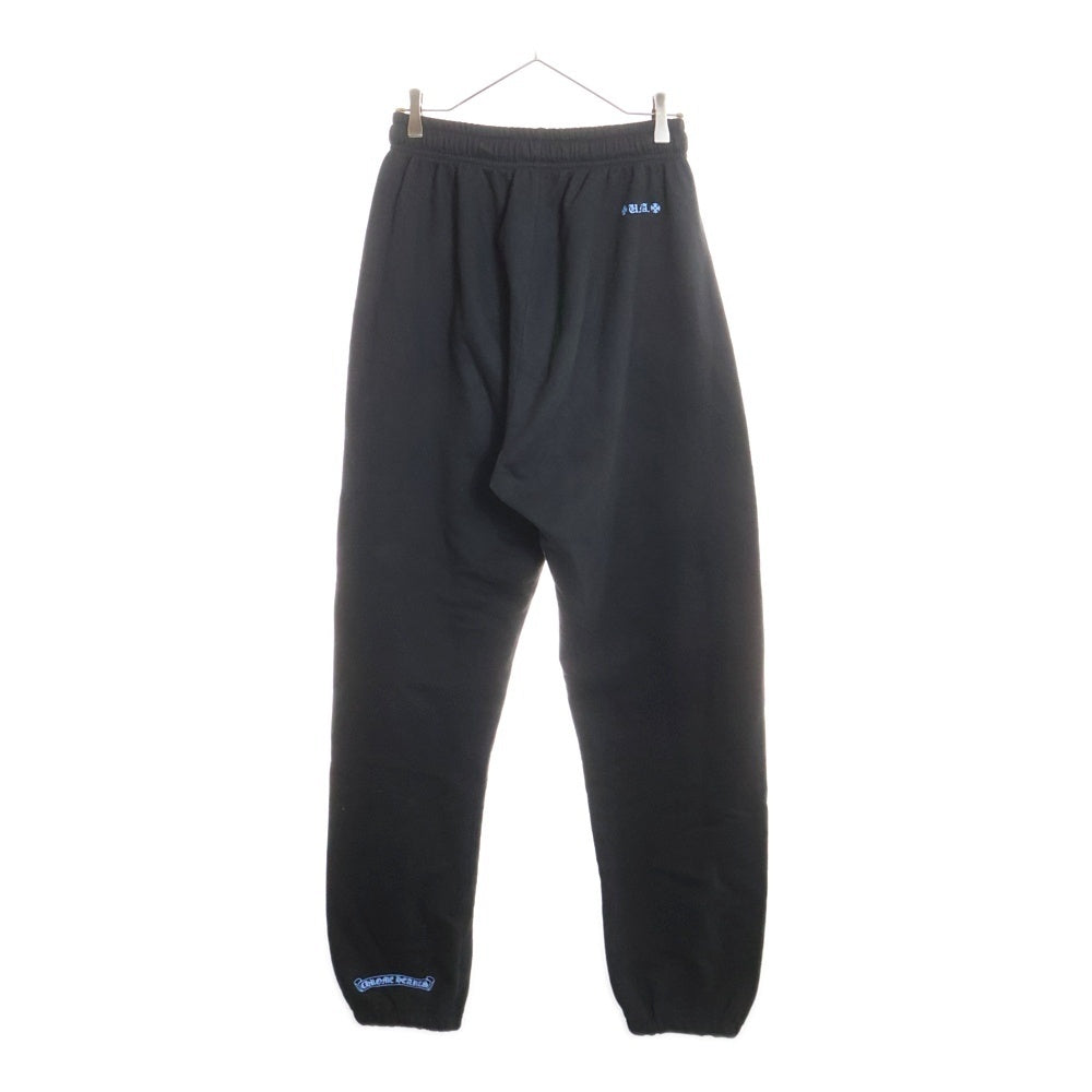 CHROME HEARTS(クロムハーツ) WWW.CHROMEHEARTS.COM SWEAT PANTS オンライン限定 ホースシュープリントスウェットパンツ ブラック/ブルー