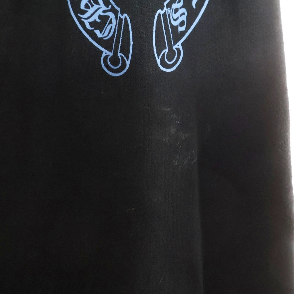 CHROME HEARTS(クロムハーツ) WWW.CHROMEHEARTS.COM SWEAT PANTS オンライン限定 ホースシュープリントスウェットパンツ ブラック/ブルー