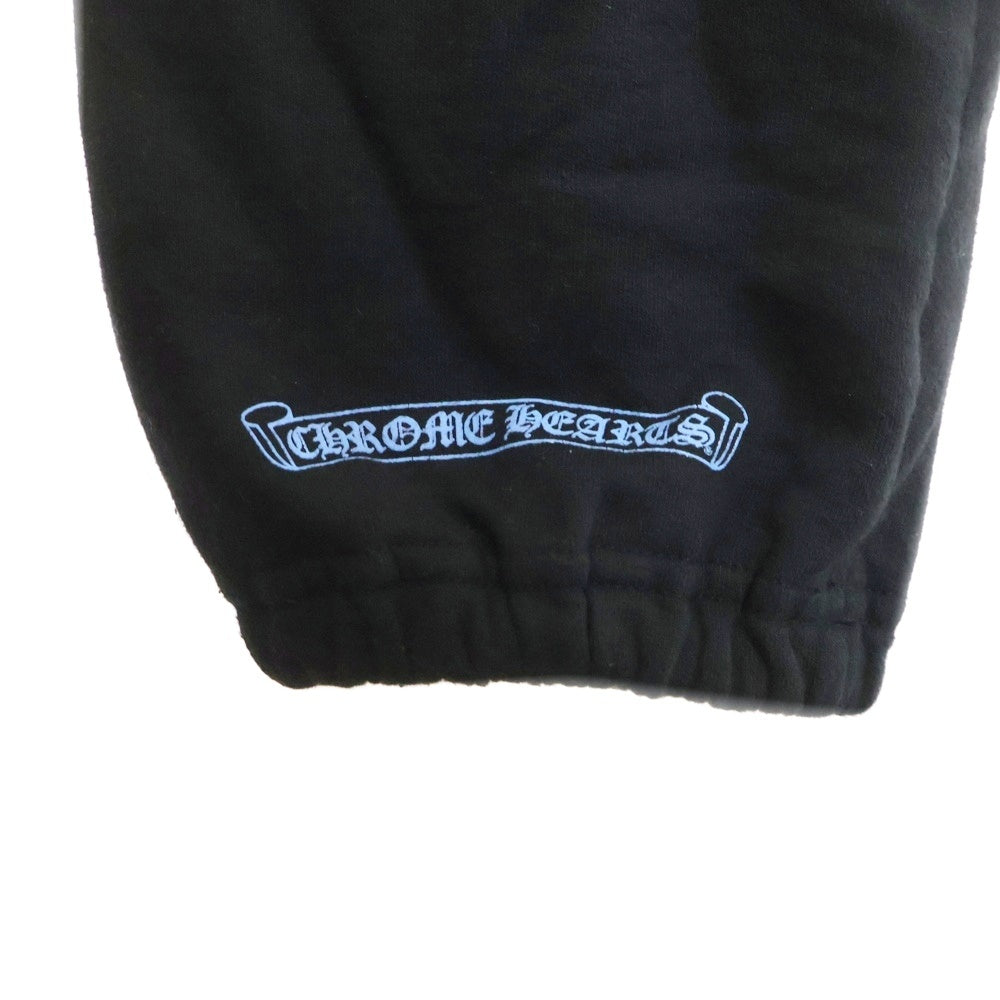 CHROME HEARTS(クロムハーツ) WWW.CHROMEHEARTS.COM SWEAT PANTS オンライン限定 ホースシュープリントスウェットパンツ ブラック/ブルー