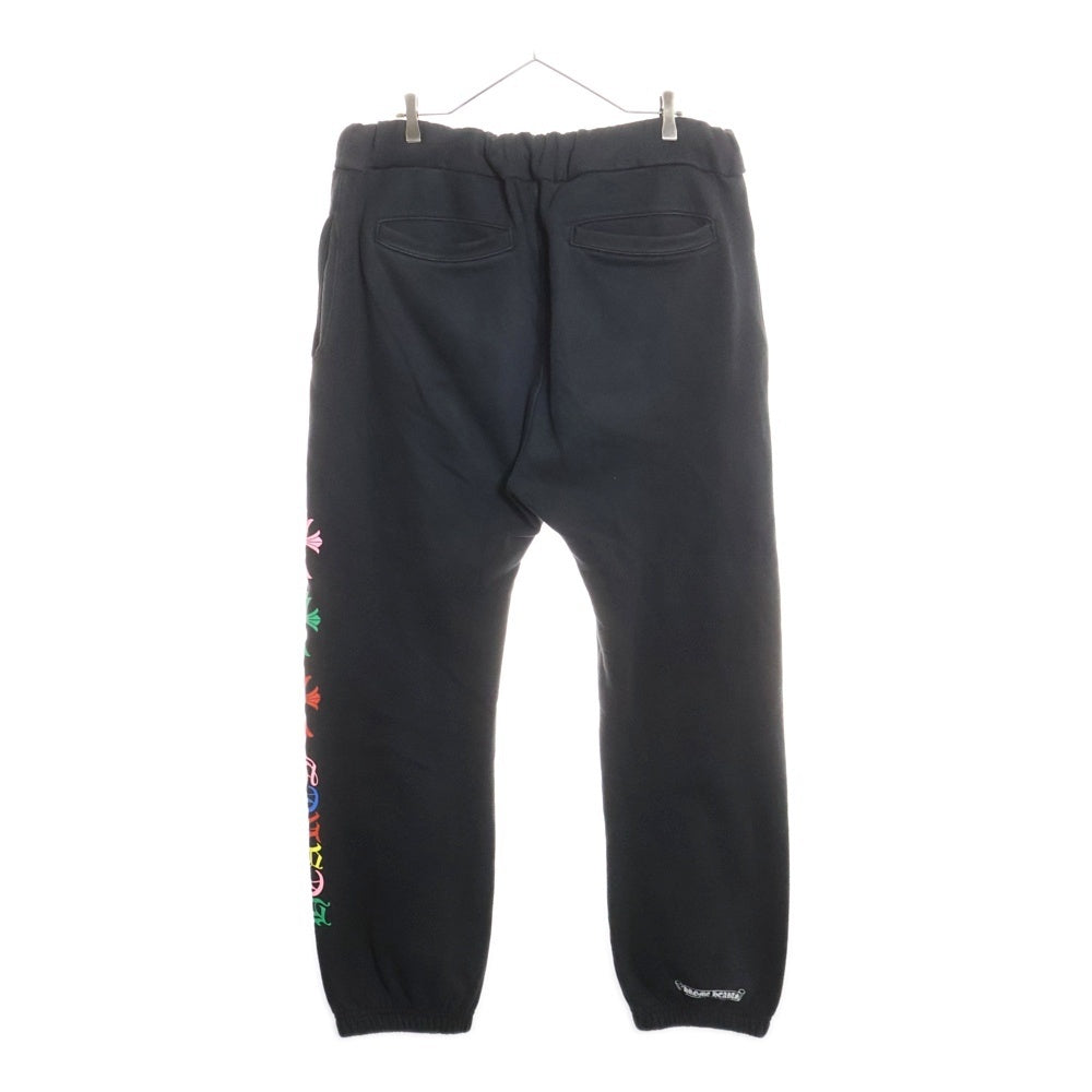 CHROME HEARTS(クロムハーツ) MLTCOL CEM CRS SWEAT PANTS マルチセメタリークロスプリントスウェットロングパンツ ブラック