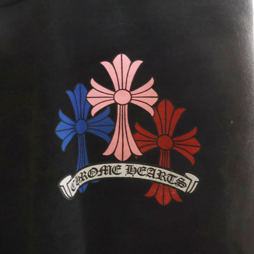 CHROME HEARTS(クロムハーツ) MLTCOL CEM CRS SWEAT PANTS マルチセメタリークロスプリントスウェットロングパンツ ブラック