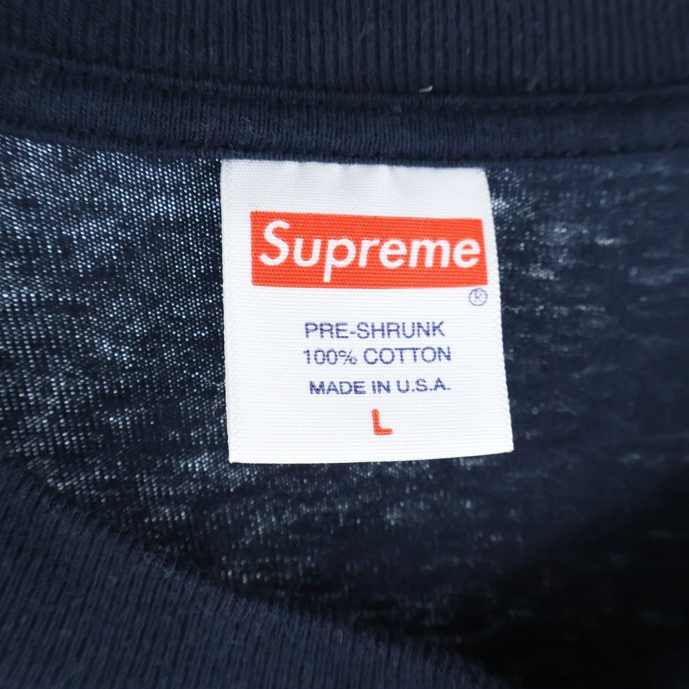 SUPREME(シュプリーム) 20AW Box Logo L/S Tee ボックスロゴ クルーネック ロングスリーブ 長袖Tシャツ ネイビー