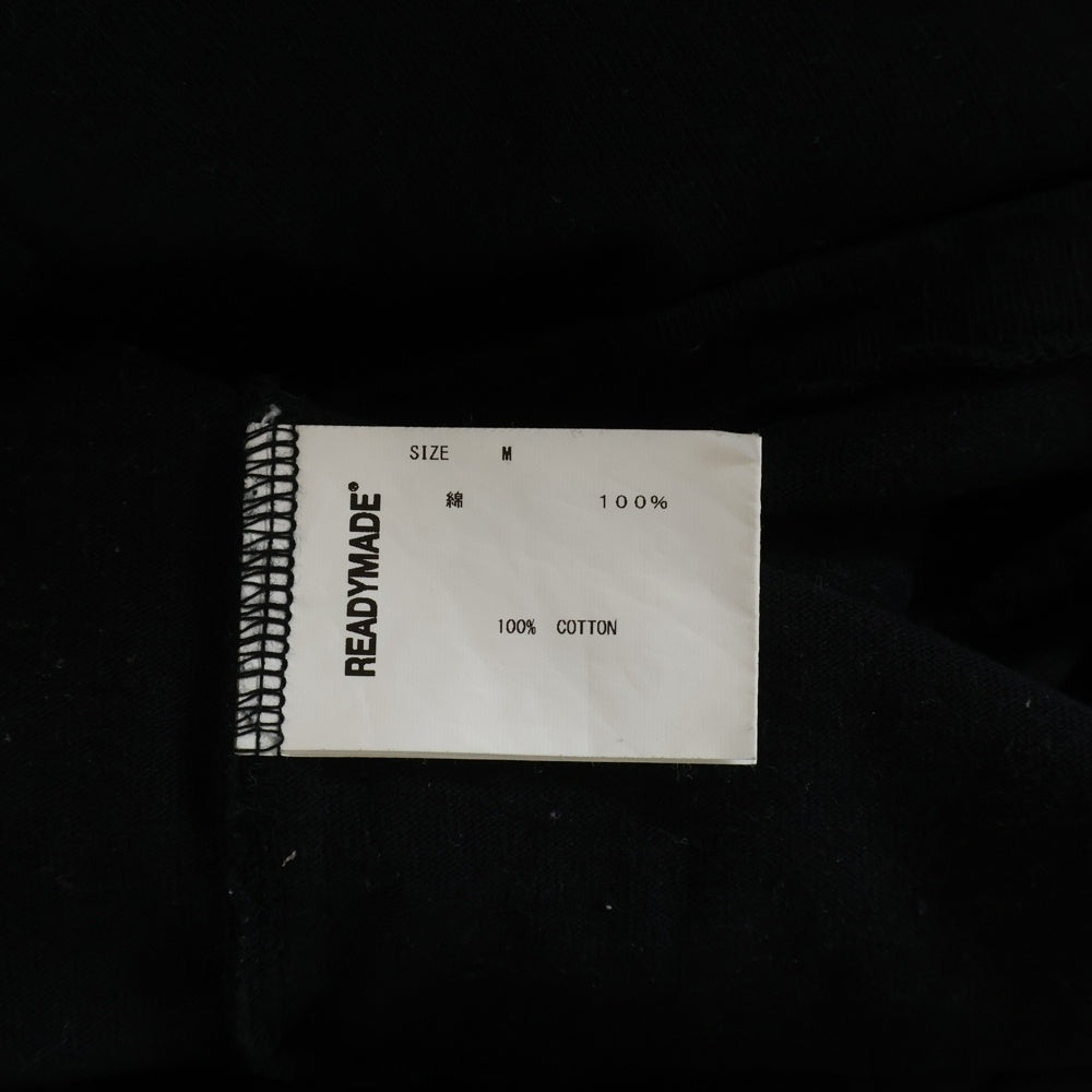 READY MADE(レディメイド) BIG RE TEE ロゴプリント半袖Tシャツ RE-CO-BK-00-00-202 ブラック