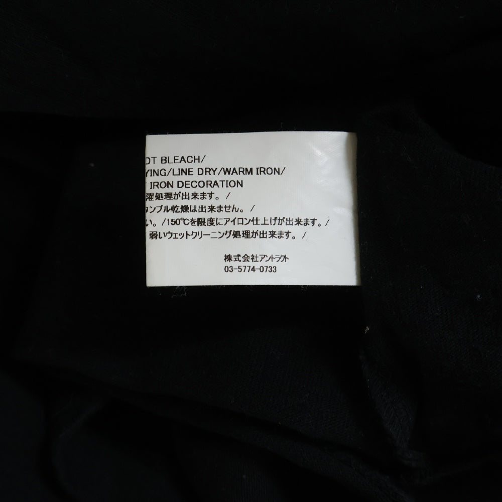 READY MADE(レディメイド) BIG RE TEE ロゴプリント半袖Tシャツ RE-CO-BK-00-00-202 ブラック