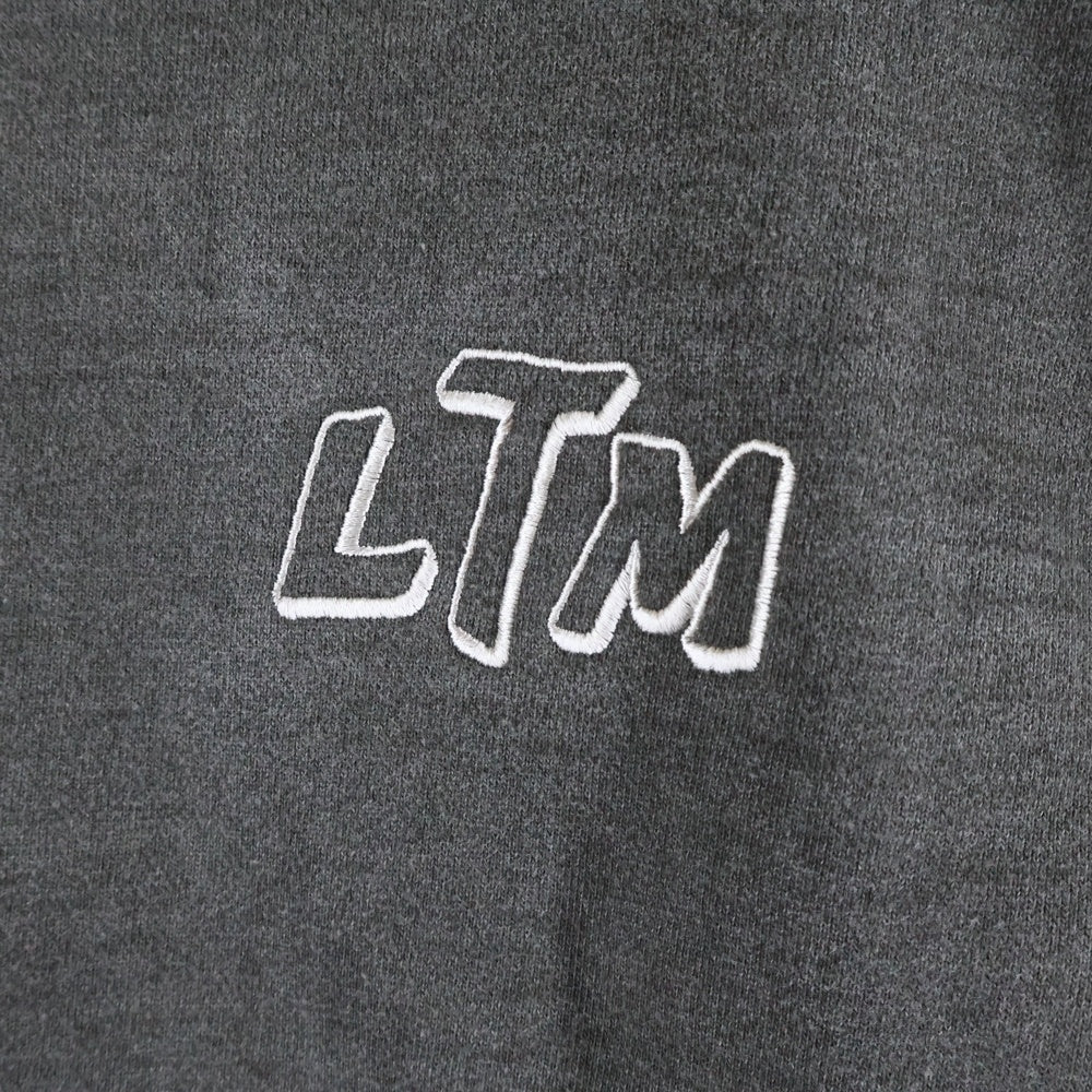 LASTMAN(ラストマン) 25AW EMBROIDERED CREW NECK LTM ヴィンテージ加工スウェットトレーナー 252LM-CT13 ブラック