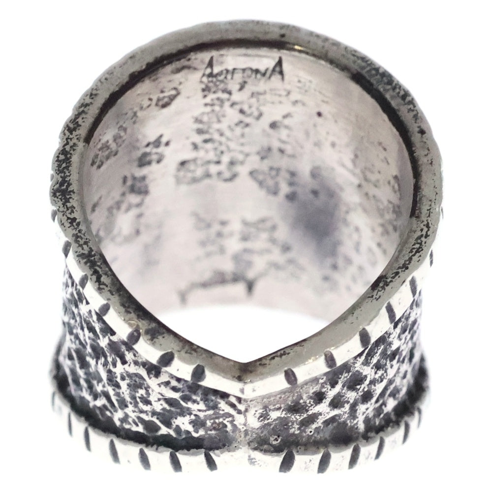 INDIAN JEWELRY(インディアンジュエリー) ナバホ族 Aaron Anderson アーロンアンダーソンナンバーエイト トゥファキャスト リング シルバー