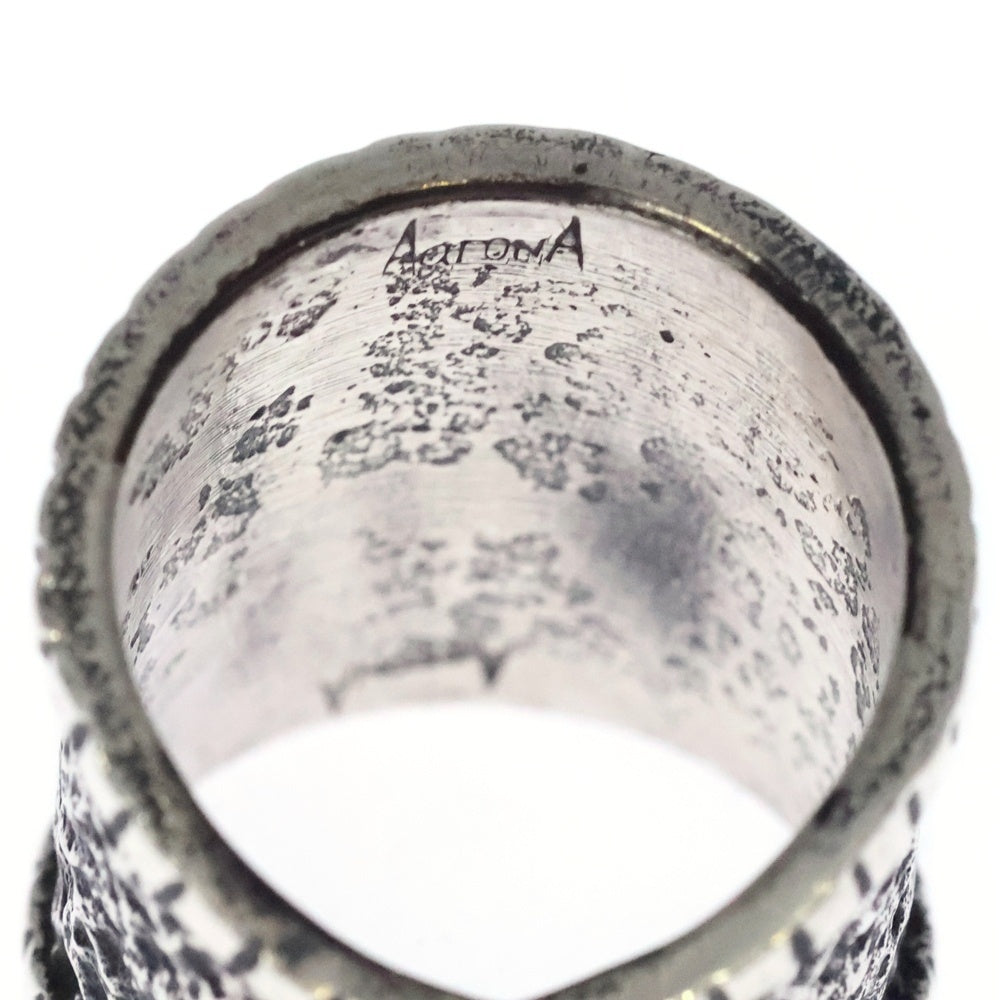 INDIAN JEWELRY(インディアンジュエリー) ナバホ族 Aaron Anderson アーロンアンダーソンナンバーエイト トゥファキャスト リング シルバー
