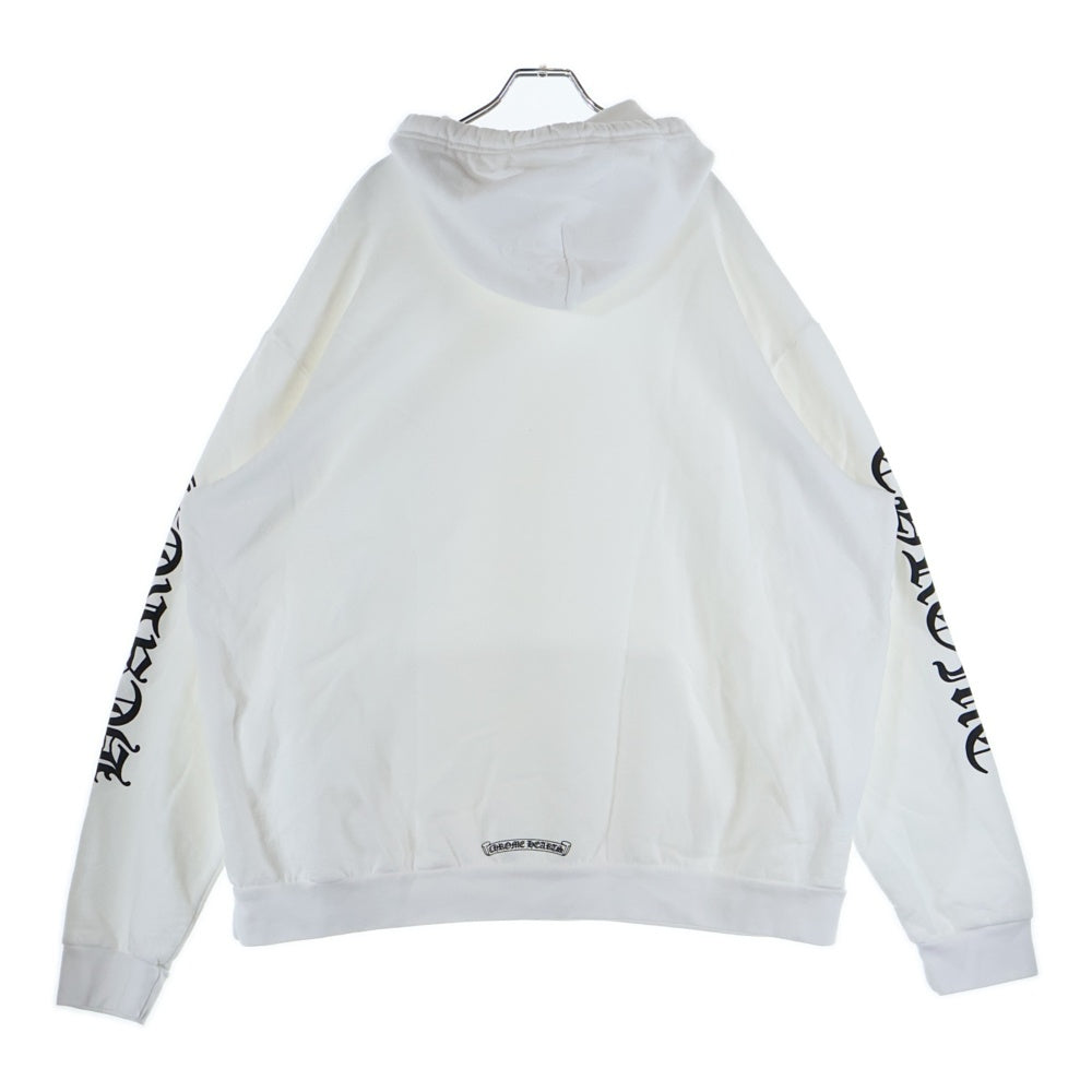 CHROME HEARTS(クロムハーツ) SWTSHRT PLVR アームロゴ プルオーバースウェットパーカー フーディー ホワイト