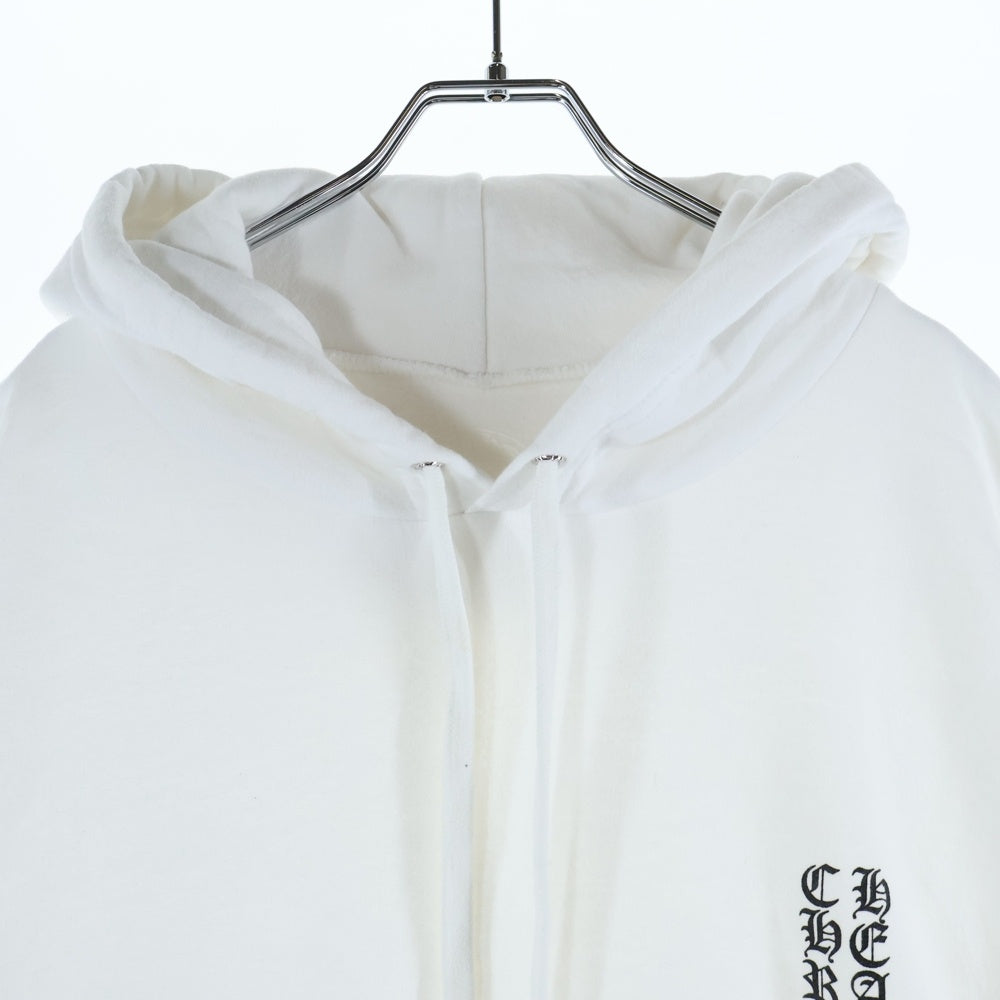 CHROME HEARTS(クロムハーツ) SWTSHRT PLVR アームロゴ プルオーバースウェットパーカー フーディー ホワイト