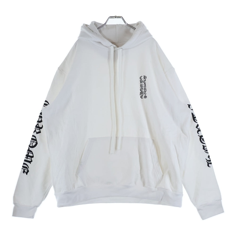 CHROME HEARTS(クロムハーツ) SWTSHRT PLVR アームロゴ プルオーバースウェットパーカー フーディー ホワイト