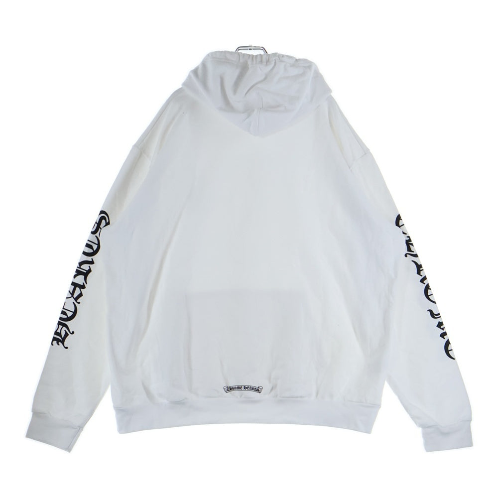 CHROME HEARTS(クロムハーツ) SWTSHRT PLVR アームロゴ プルオーバースウェットパーカー フーディー ホワイト