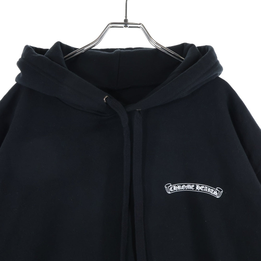 CHROME HEARTS(クロムハーツ) PULLOVER HOODIE ラスベガス限定ウェルカムアーチロゴプルオーバースウェットパーカー フーディ ブラック