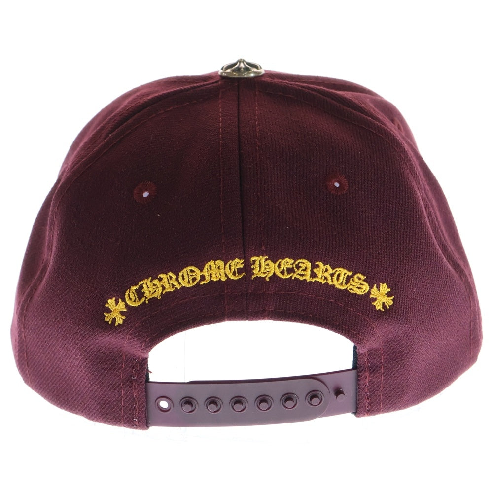 CHROME HEARTS(クロムハーツ) CH HAT CH刺繍ベースボール帽子 ボルドー