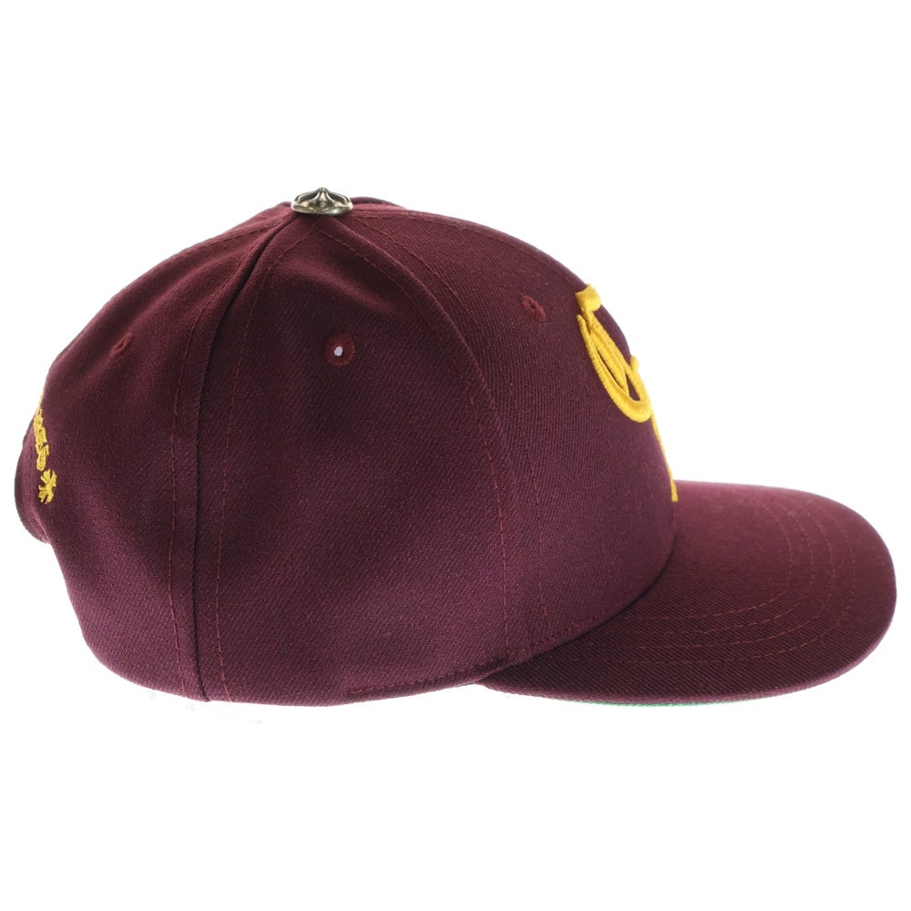 CHROME HEARTS(クロムハーツ) CH HAT CH刺繍ベースボール帽子 ボルドー