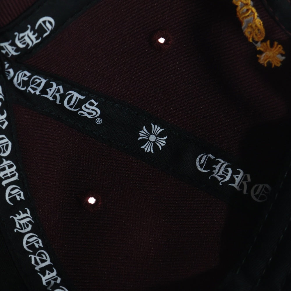 CHROME HEARTS(クロムハーツ) CH HAT CH刺繍ベースボール帽子 ボルドー