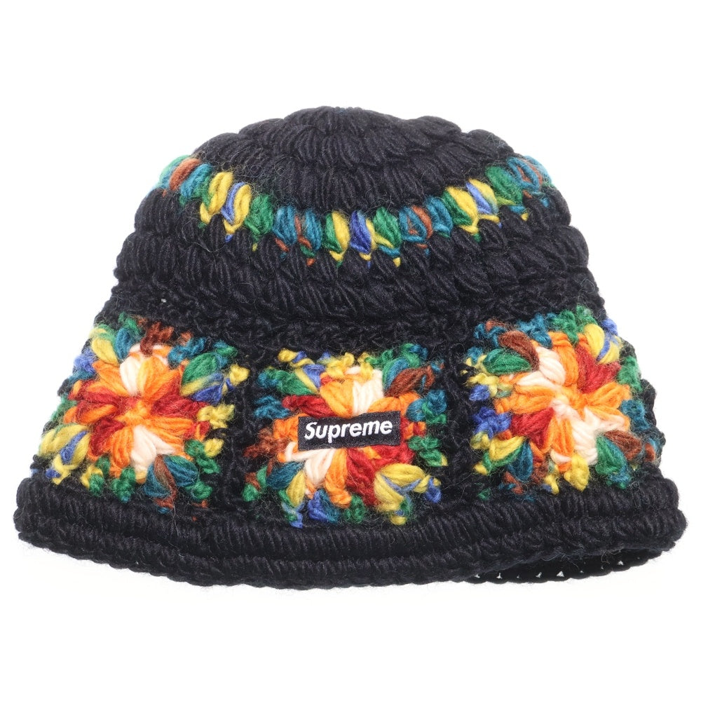 SUPREME(シュプリーム) 25SS Crochet Beanie クロシェ ビーニー ニット帽 ブラック