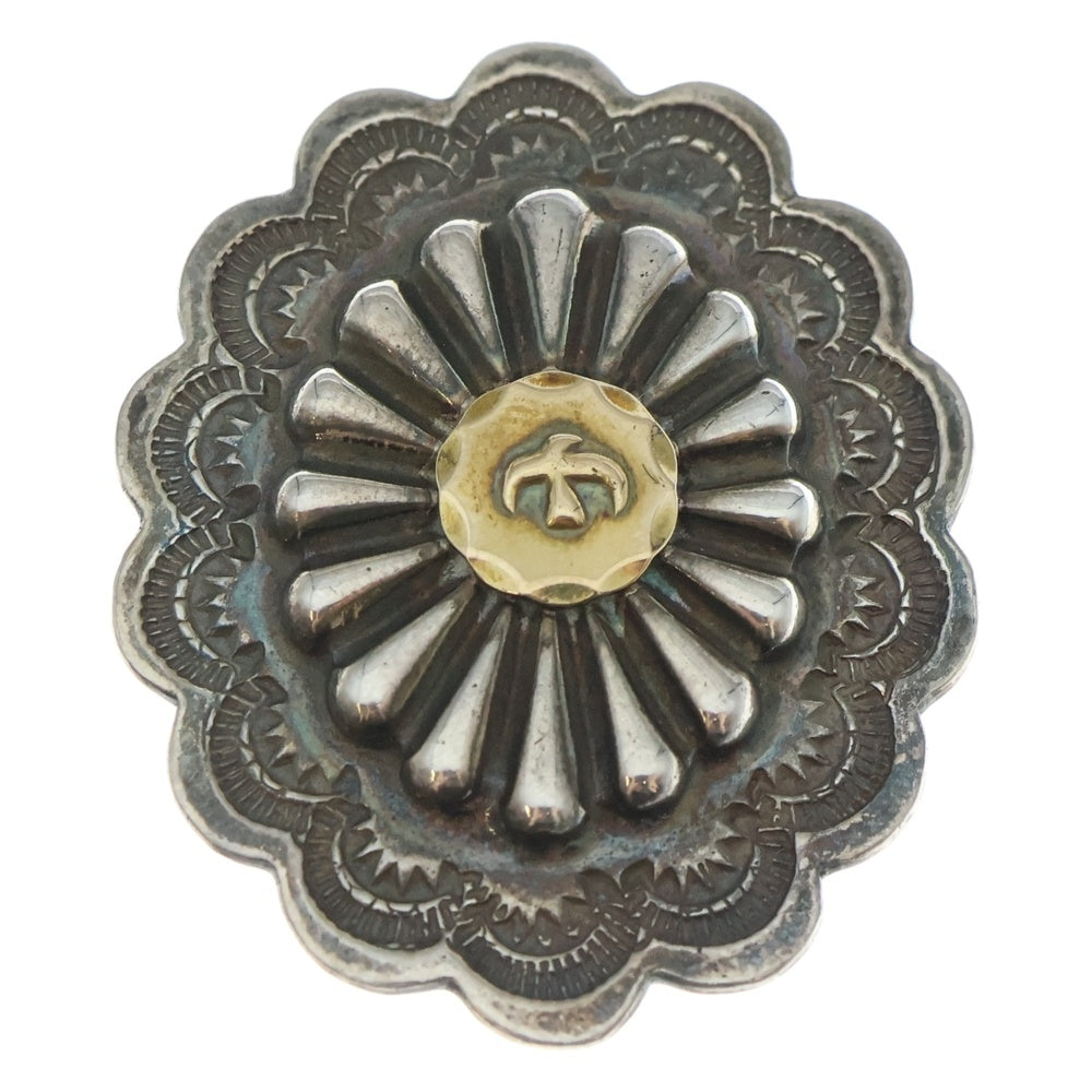 goro's(ゴローズ) K18付きフラワーコンチョ シルバーゴールド