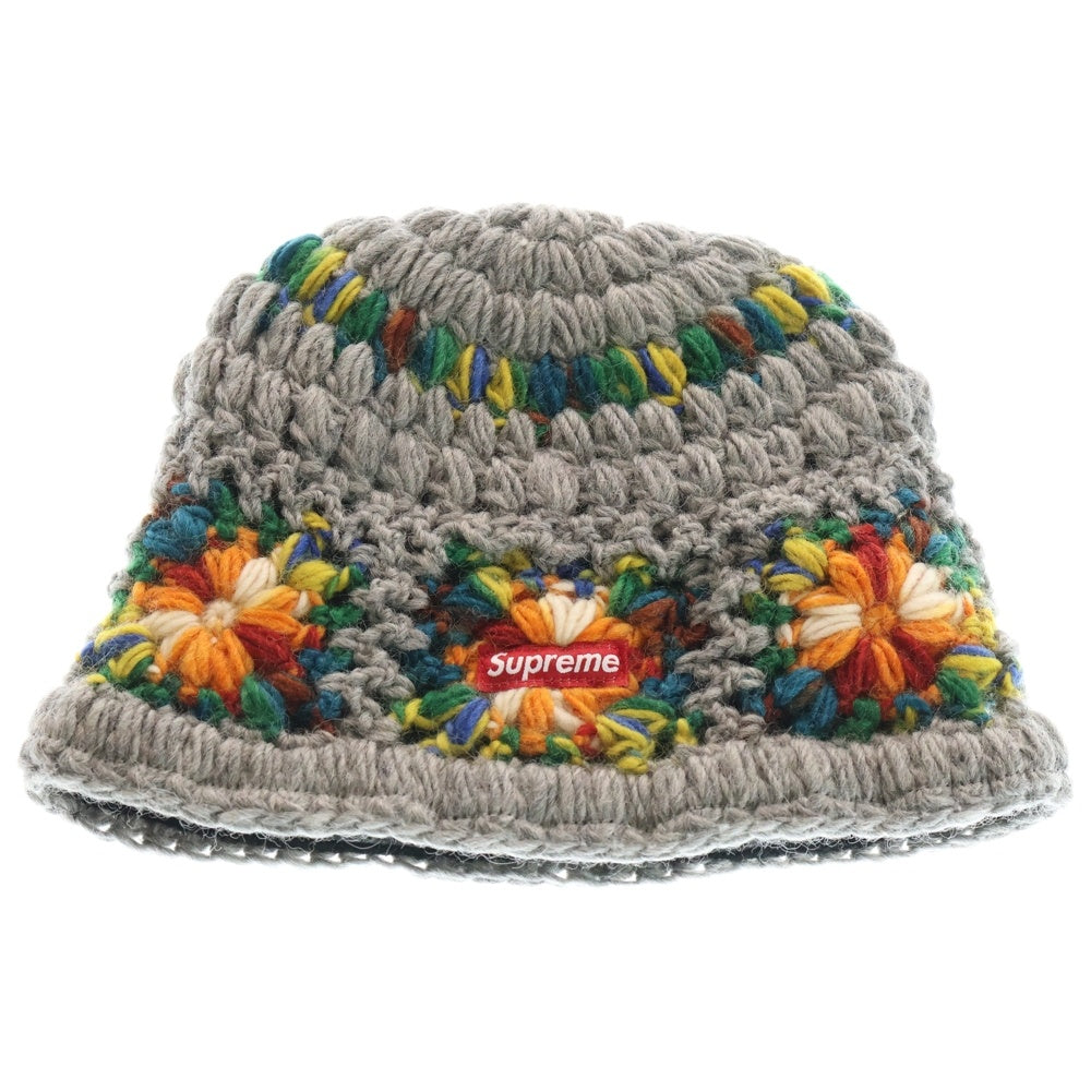 SUPREME(シュプリーム) 25SS Crochet Beanie クロシェ ビーニー ニット帽 グレー