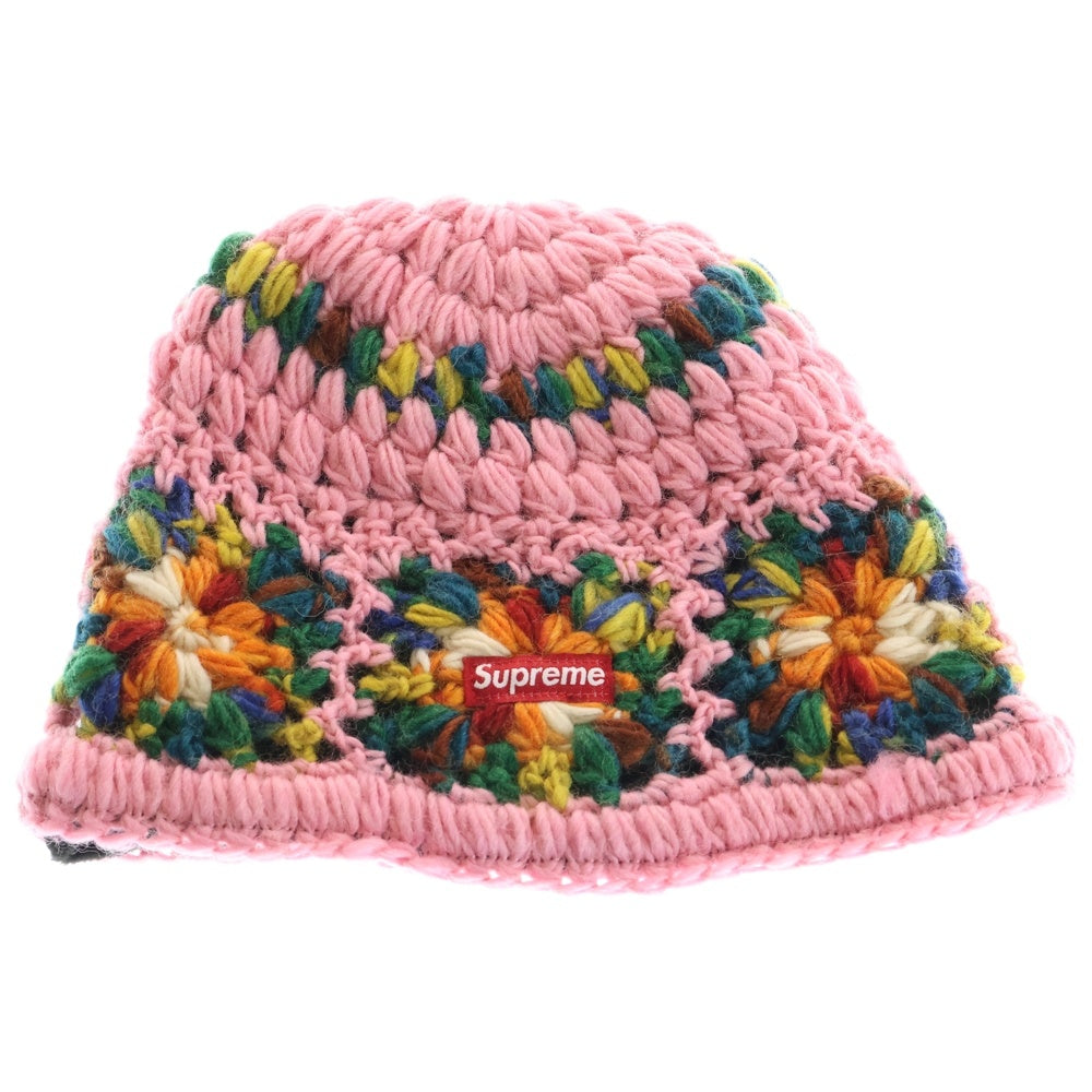 SUPREME(シュプリーム) 25SS Crochet Beanie クロシェ ビーニー ニット帽 ピンク レディース