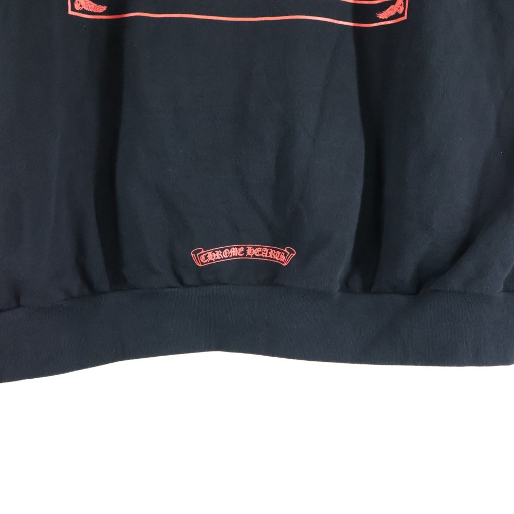 CHROME HEARTS(クロムハーツ) SWTSHRT HD ZIP FOTI フォティプリント ジップアップスウェットパーカー フーディー ブラック/レッド