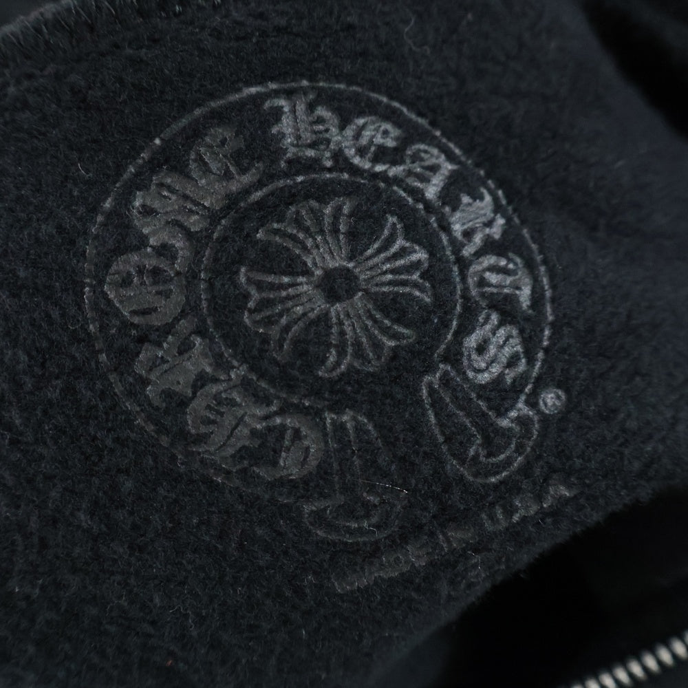CHROME HEARTS(クロムハーツ) SWTSHRT HD ZIP FOTI フォティプリント ジップアップスウェットパーカー フーディー ブラック/レッド