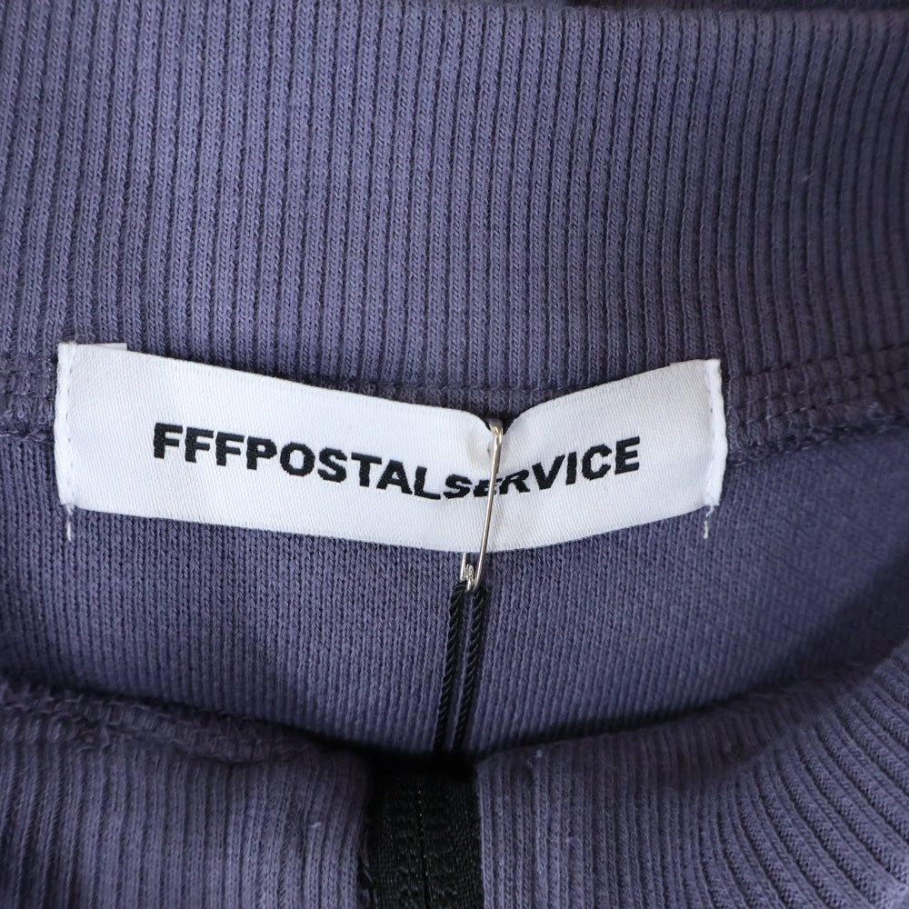 FFFPOSTALSERVICE(トリプルエフポスタルサービス) 25AW ROUND HEM CURVED ZIP-UP HOODIE ラウンドヘム カーブジップアップフーディーパーカー パープル