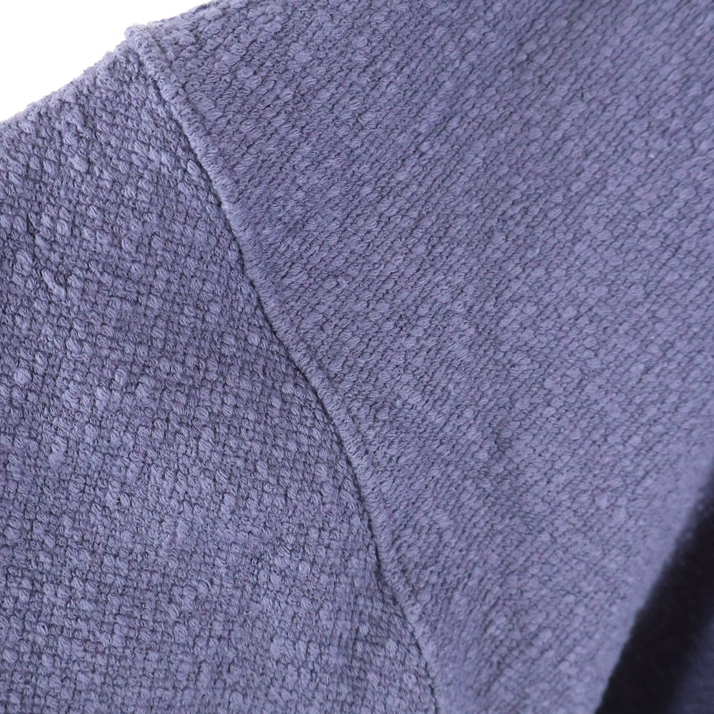 FFFPOSTALSERVICE(トリプルエフポスタルサービス) 25AW ROUND HEM CURVED ZIP-UP HOODIE ラウンドヘム カーブジップアップフーディーパーカー パープル