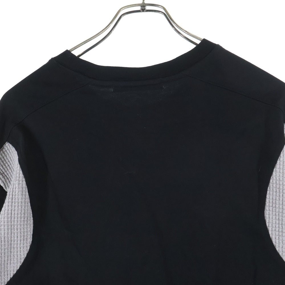 FFFPOSTALSERVICE(トリプルエフポスタルサービス) 25AW Diffraction Knit Layered L/S ディフラクションニットレイヤード長袖Tシャツ ブラック