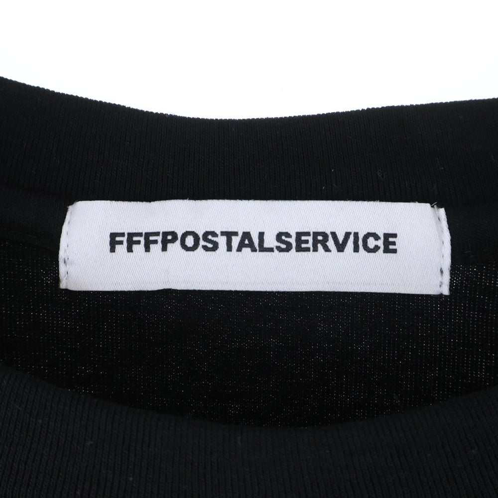 FFFPOSTALSERVICE(トリプルエフポスタルサービス) 25AW Diffraction Knit Layered L/S ディフラクションニットレイヤード長袖Tシャツ ブラック
