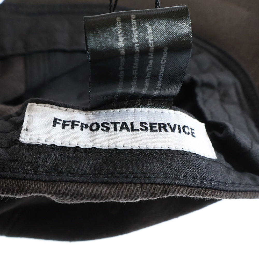 FFFPOSTALSERVICE(トリプルエフポスタルサービス) 25AW DIRECTOR DAMAGED DENIM CAP ディレクターダメージロゴキャップ 帽子 ブラウン