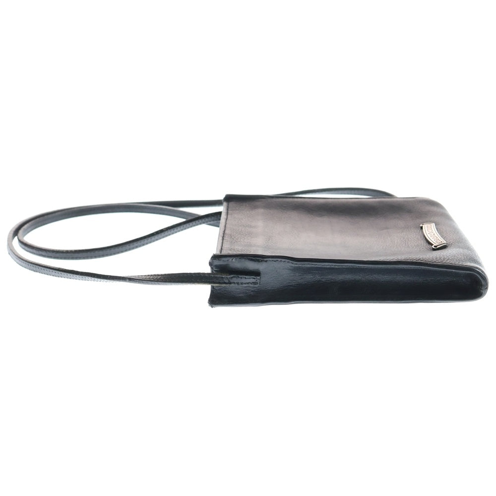 CHROME HEARTS(クロムハーツ) SQ PKT CH CROSS スクエアポケットCHクロス レザークロスパッチショルダーバッグ ブラック/シルバー