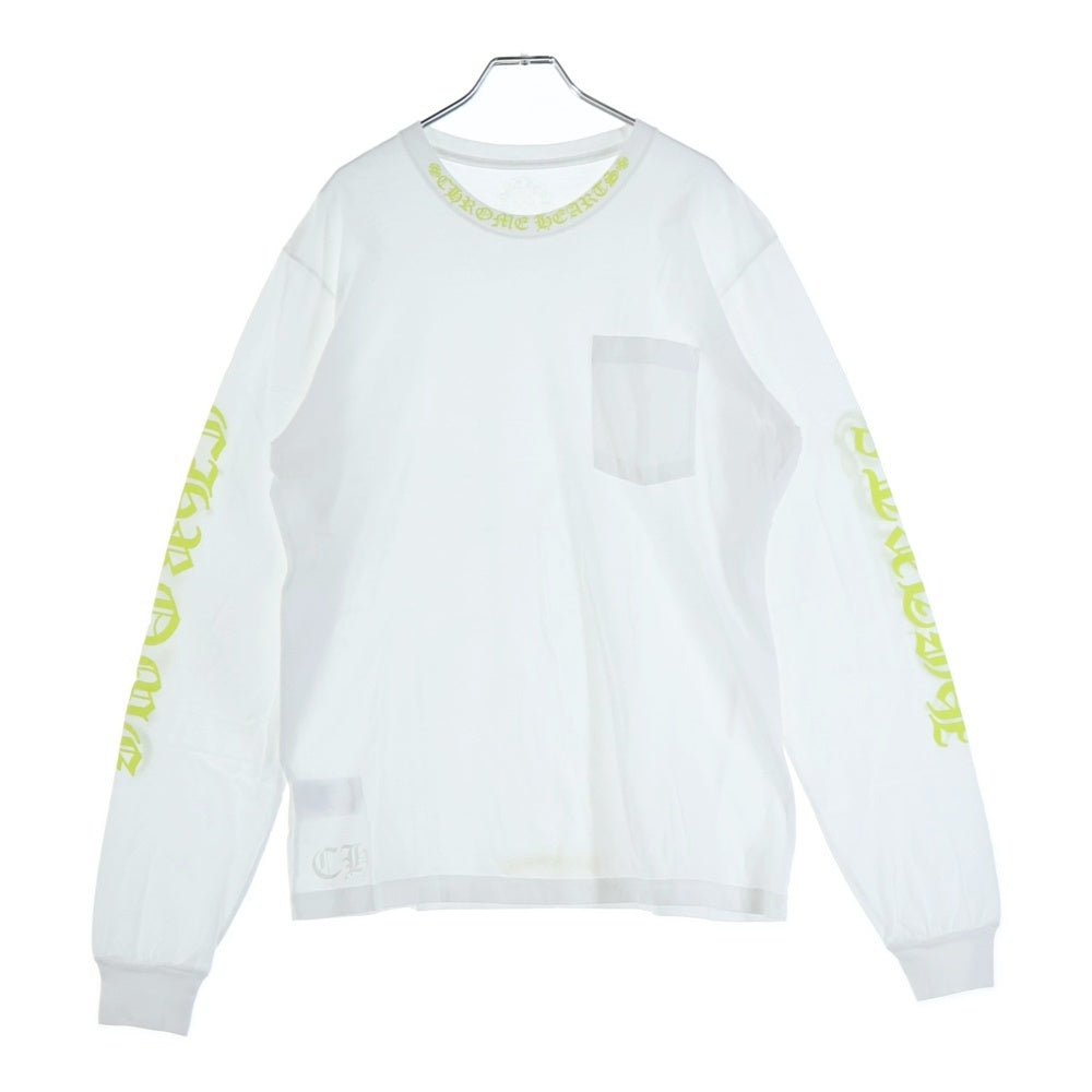 CHROME HEARTS(クロムハーツ) CH LS NECK LOGO TEE ネックロゴプリント