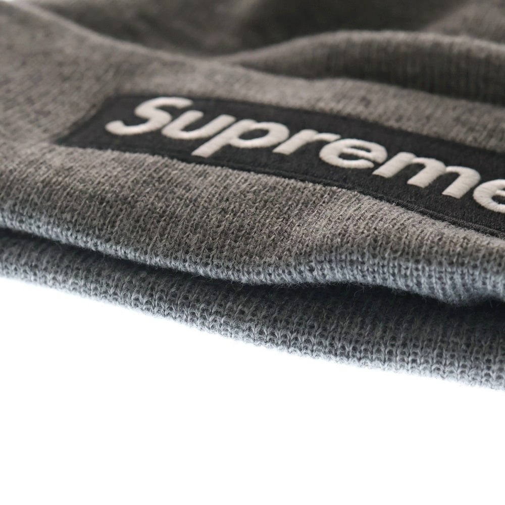 SUPREME(シュプリーム) 25AW New Era Box Logo Beanie ニューエラ ボックスロゴ ビーニー ニット帽 帽子 グレー