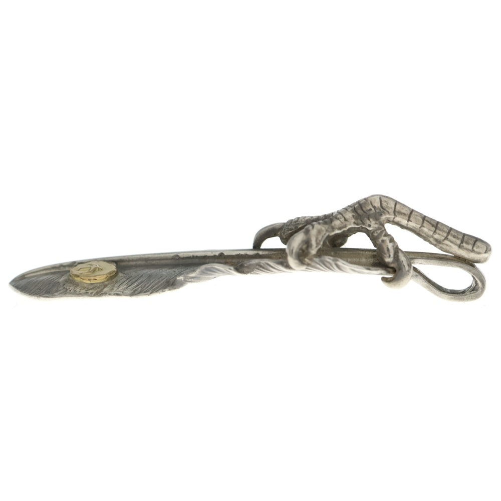 goro's(ゴローズ) 【現行】銀爪小メタル付き特大フェザー 左向き ペンダントトップ シルバー/ゴールド BGA018