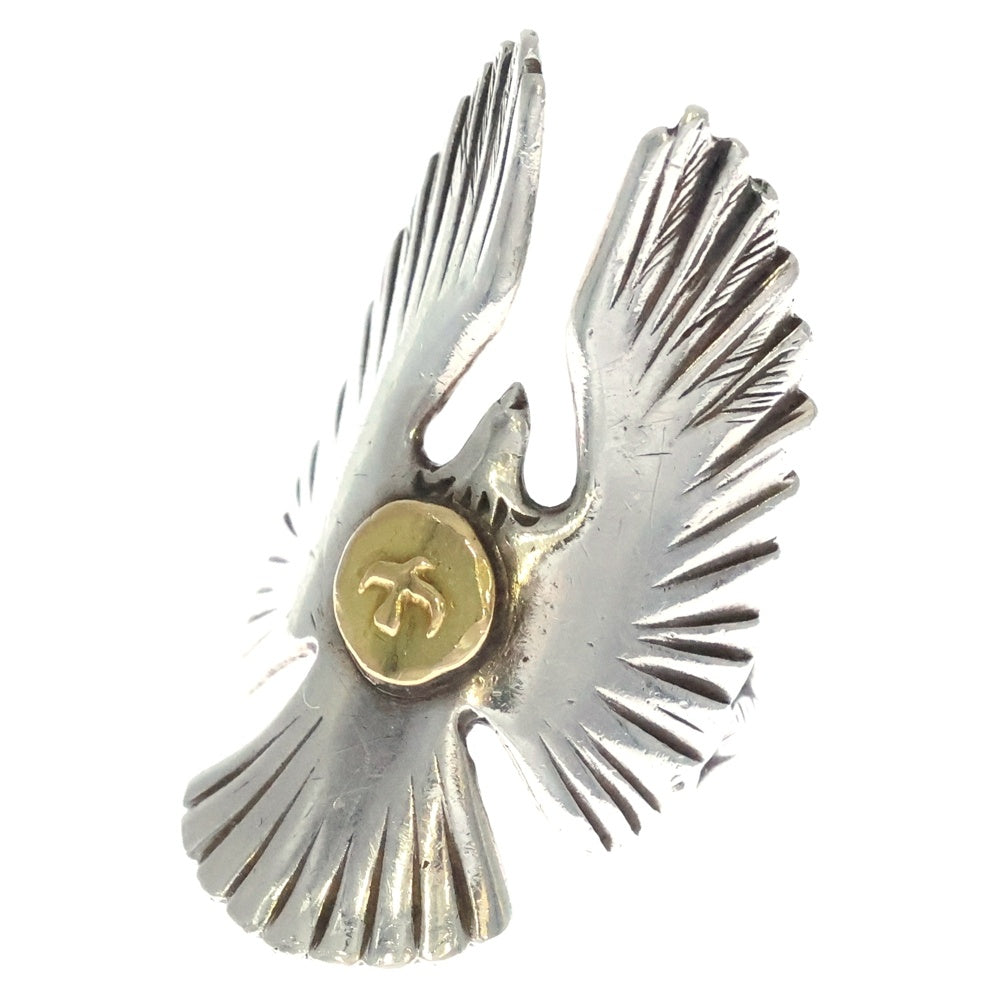 goro's(ゴローズ) K18付きイーグルリング シルバー/ゴールド BGA136